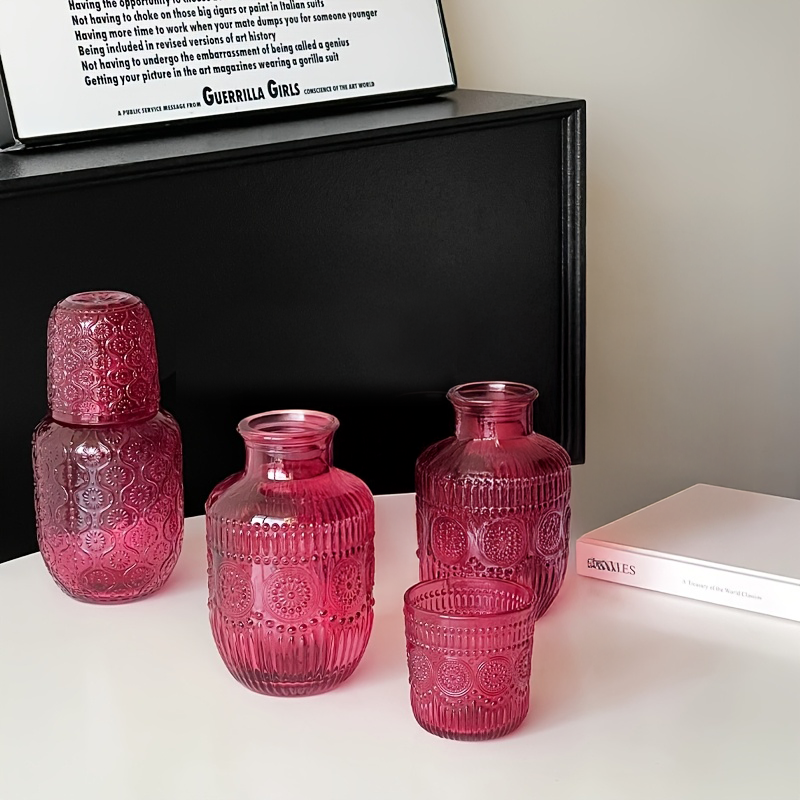 Fuschia Colored Jug and Cup Lid
