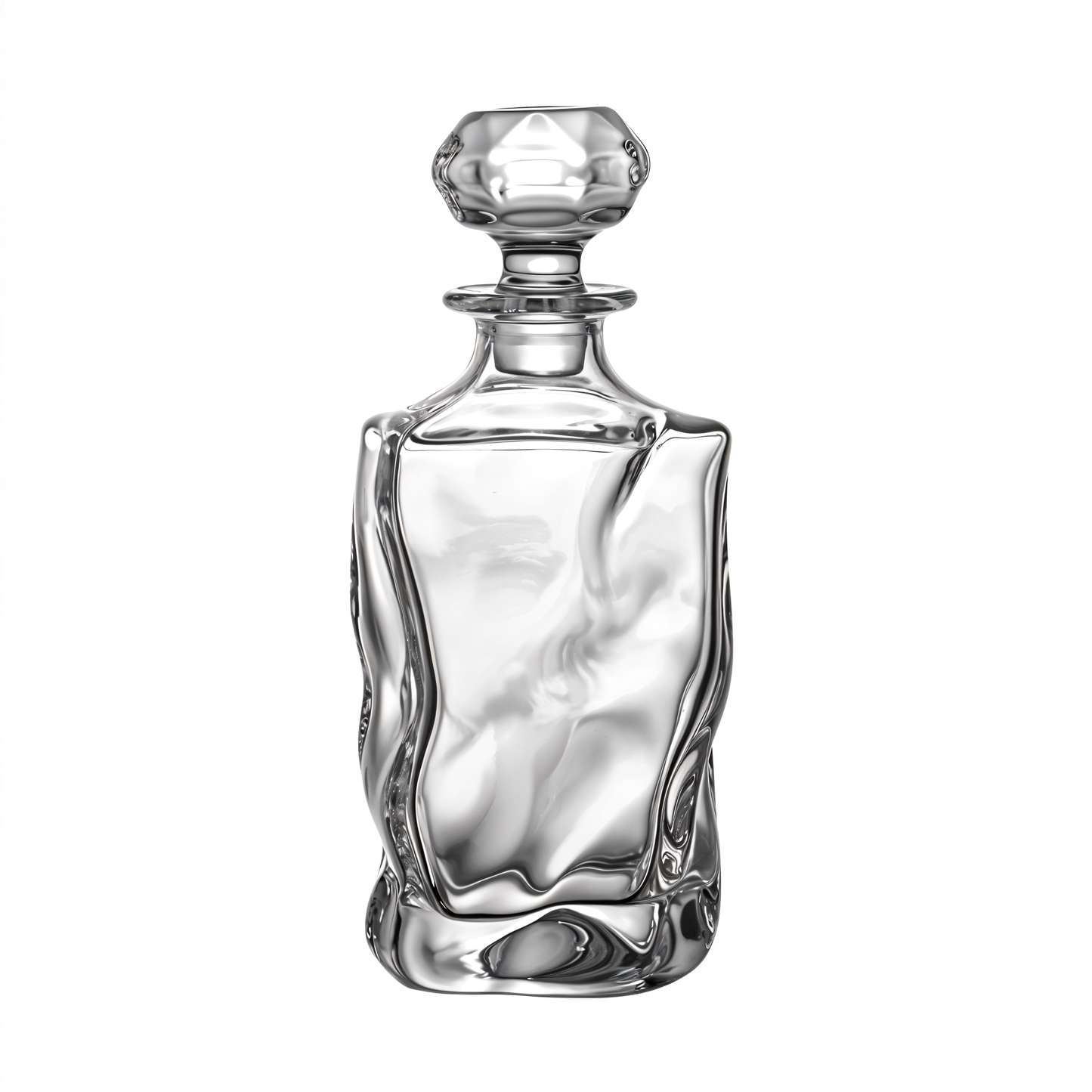 Waved Crystal Decanter