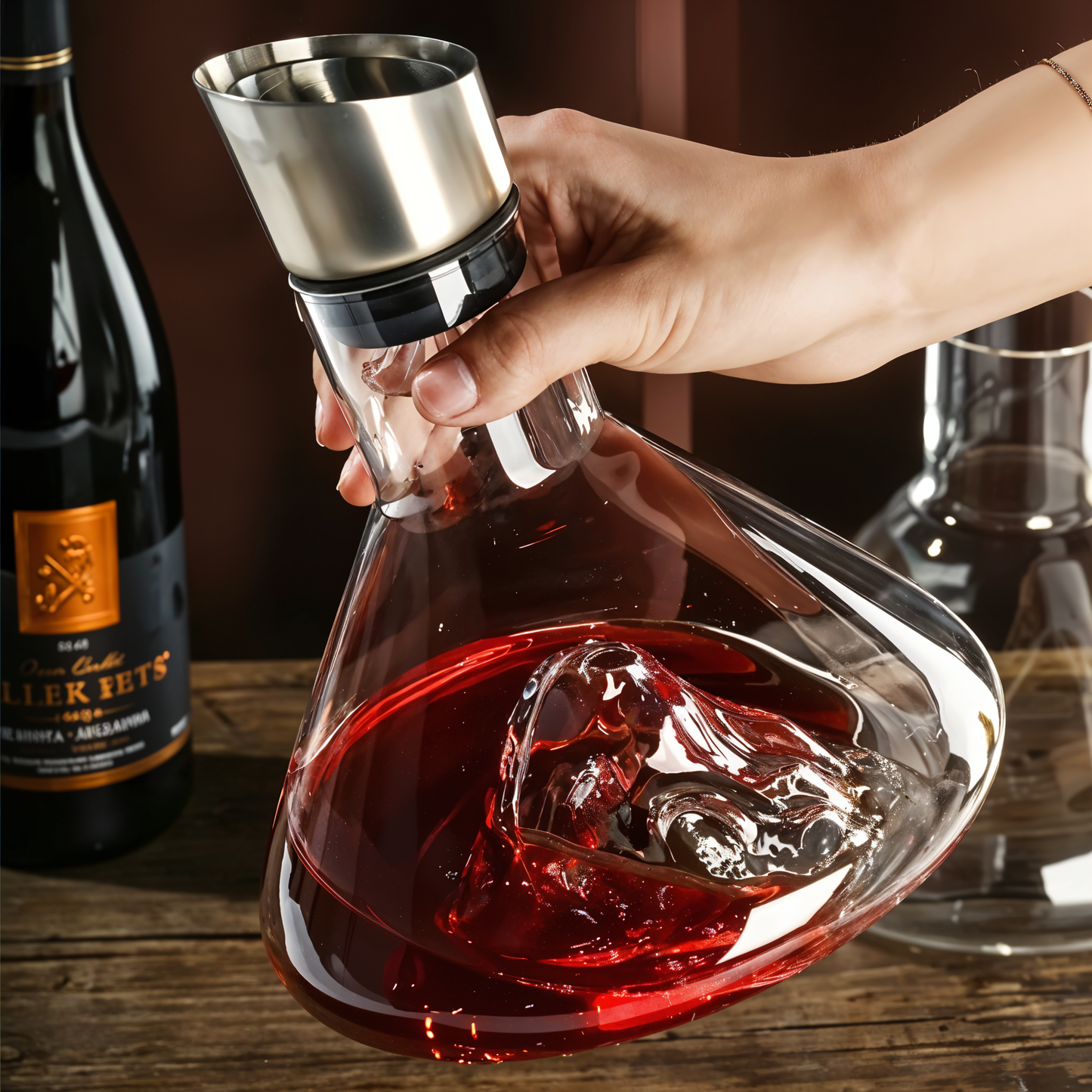 Mountain Decanter With Stainless Lid