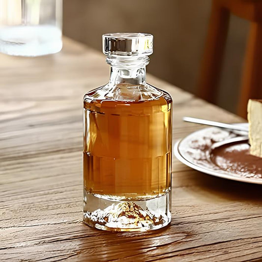 Round Short Whiskey Decanter