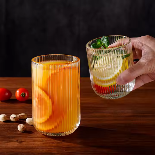 Striped Transparent Glass