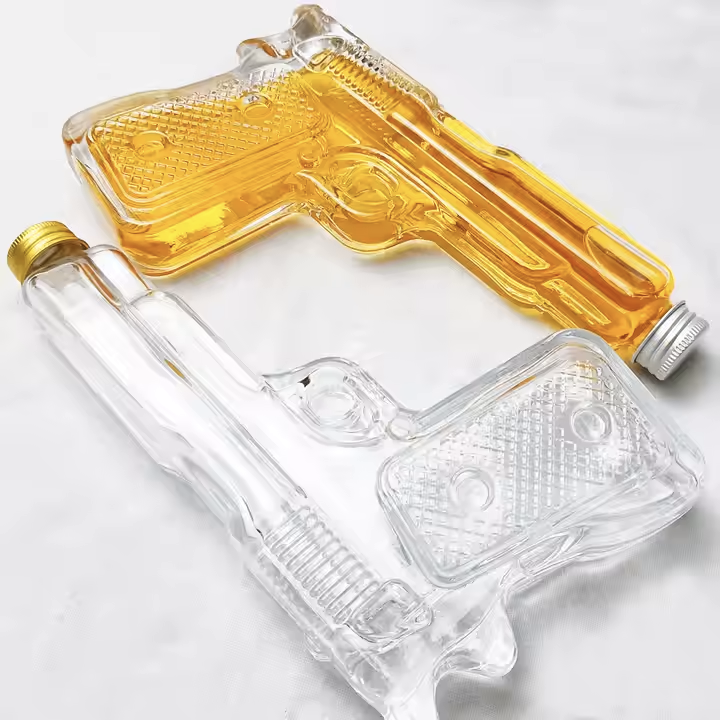 Pistol Glass Bottle