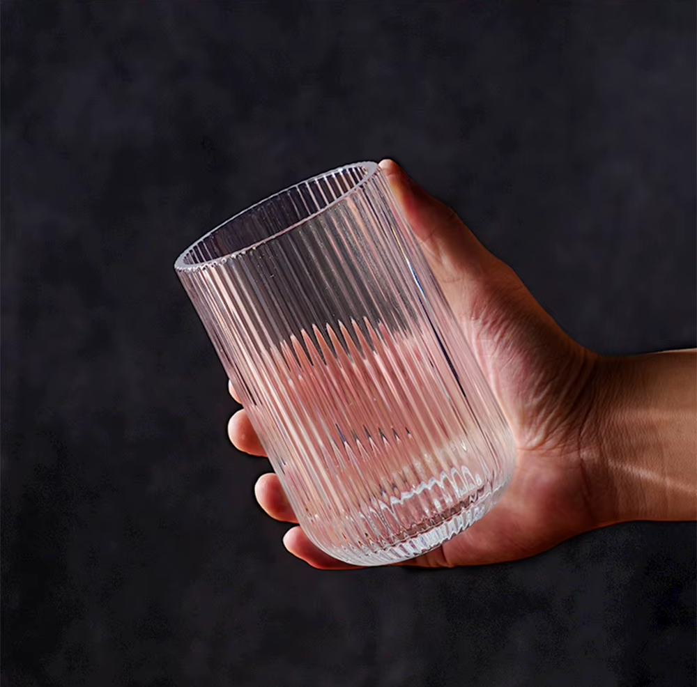 Striped Transparent Glass