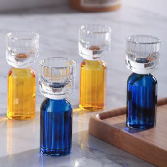 Blue Reversible Mini Glass