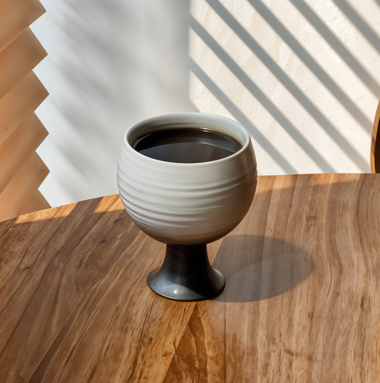 Ceramic Coffee Cup With Support