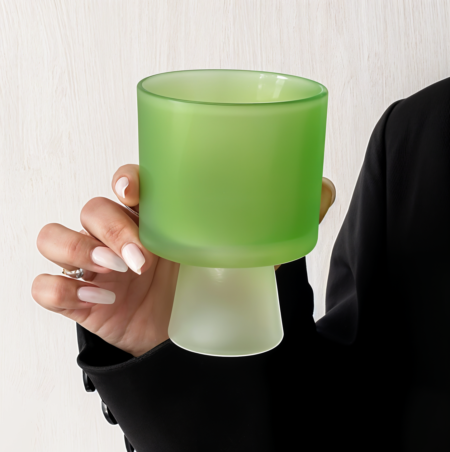 Frosted Green with Base Dessert Cup