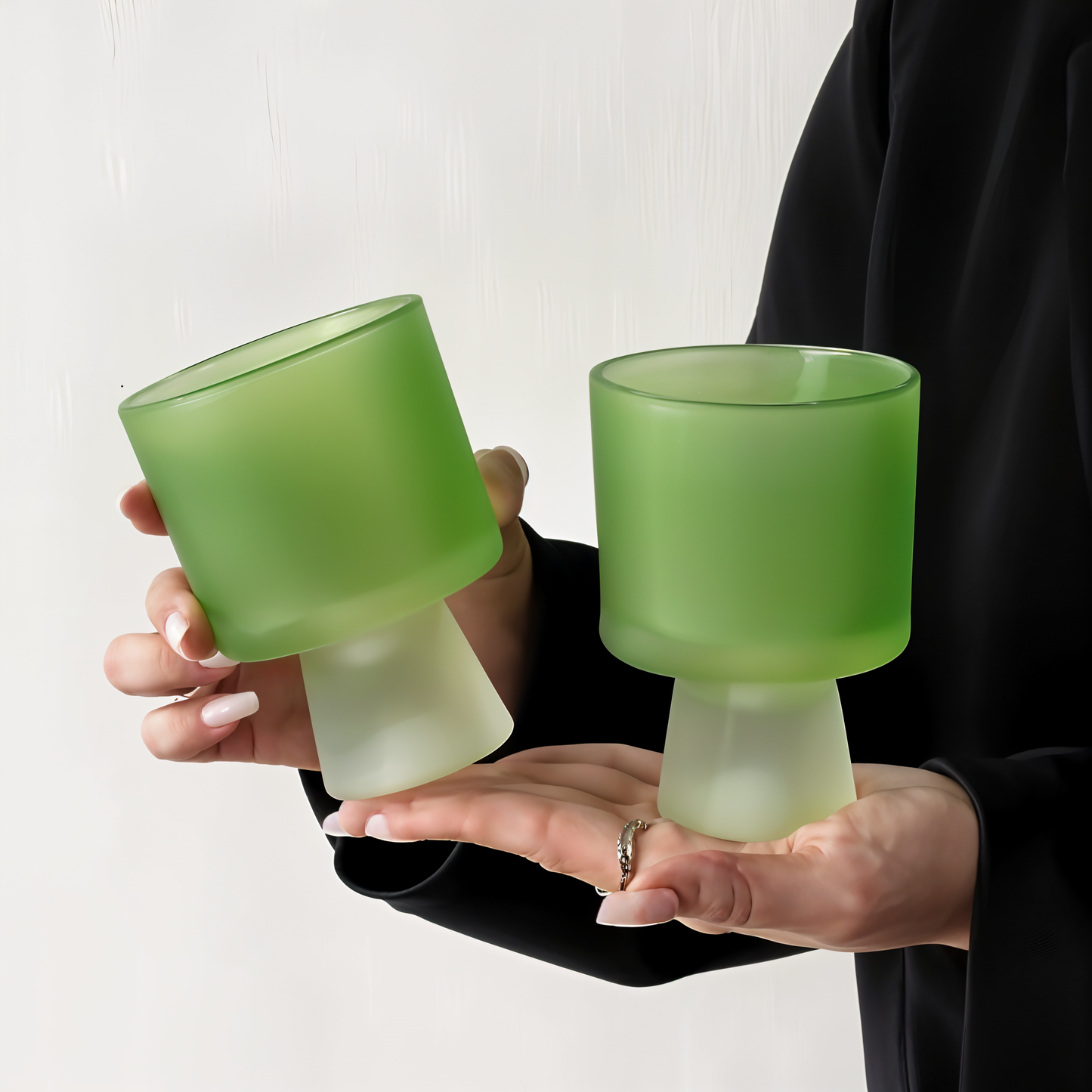 Frosted Green with Base Dessert Cup