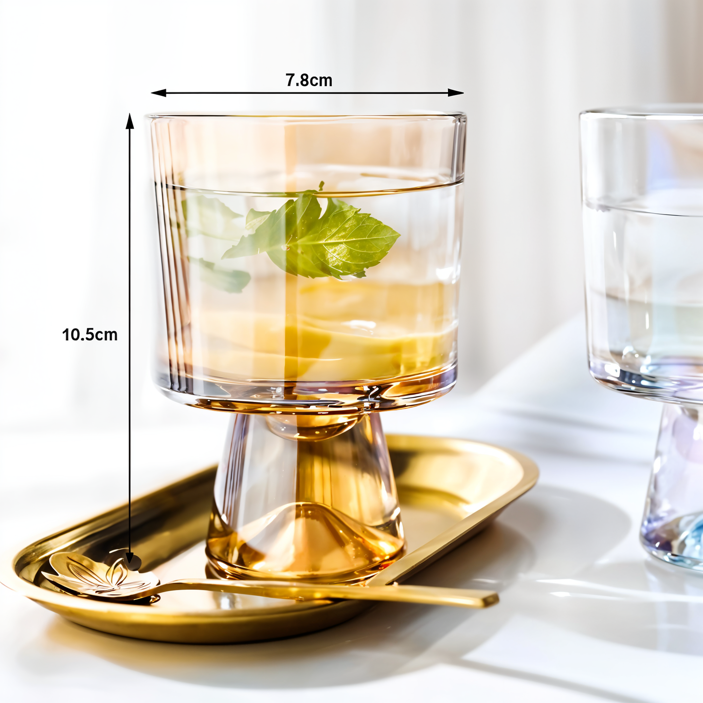 Amber with Base Dessert Cup