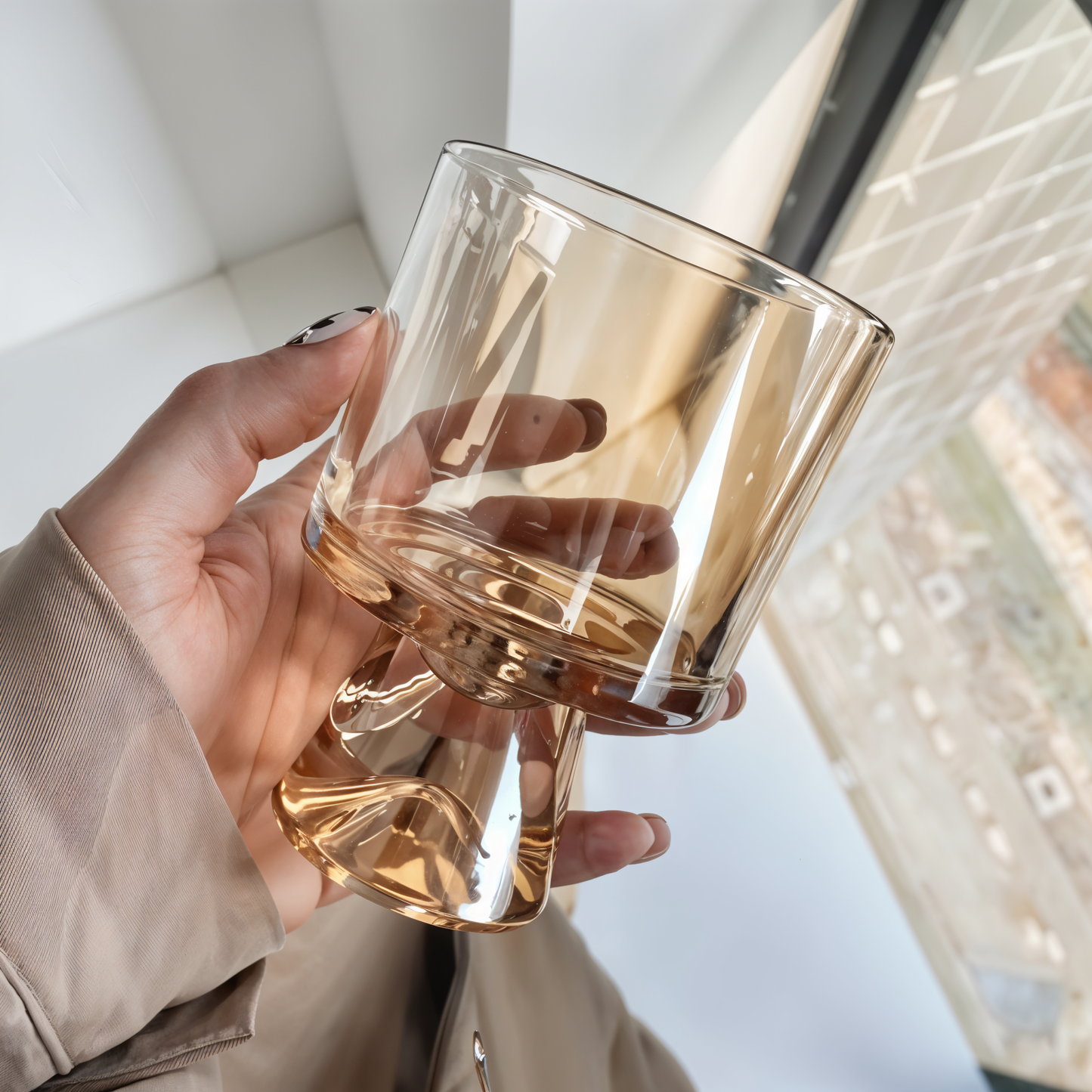 Amber with Base Dessert Cup