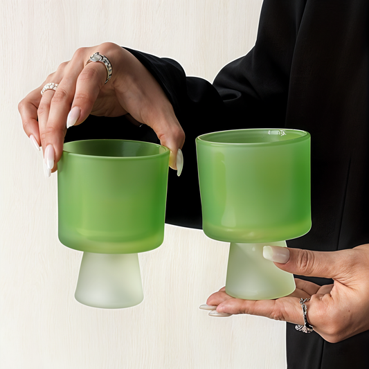 Frosted Green with Base Dessert Cup