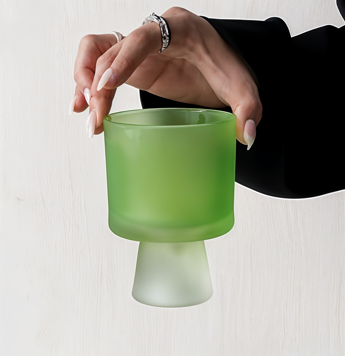 Frosted Green with Base Dessert Cup