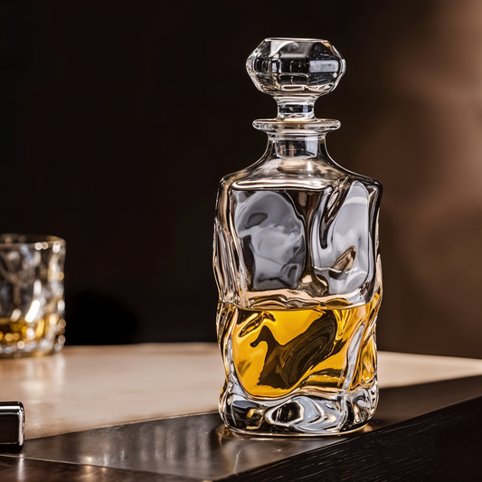 Waved Crystal Decanter